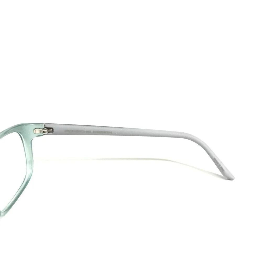 Porsche Design Eyeglasses Frames P8247 B Grey Clear Green Cat Eye 55-16-135